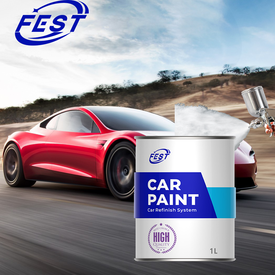 Quality Polyurethane Red Automotive Paint for Surface Preparation Sanding And Cleaning Protection Coating for sale