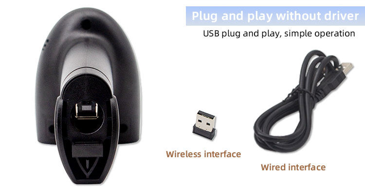 2D Bluetooth Barcode Reader Compatible with Android/IOS/Windows/Mac 640*480 Resolution