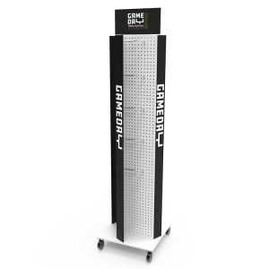 Autolift Metal Whiskey Display Stand For Supermarket