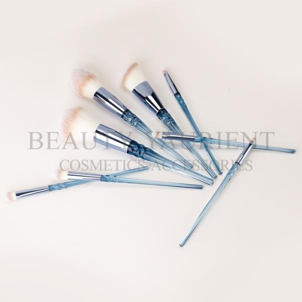 Silkscreen Logo 8pcs Private Label Make Up Brushes Set For Beginners