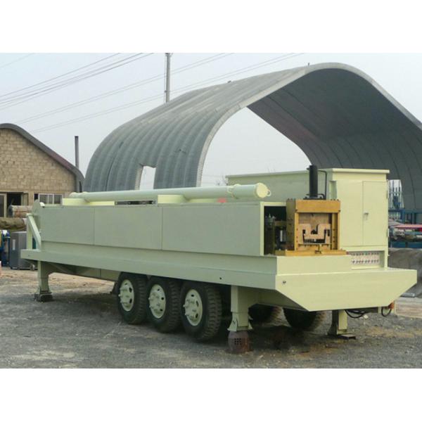 0.8-1.5mm Thickness Arch Sheet Roll Forming Machine YX914-610 With 4.0 KW Hydraulic Cutting