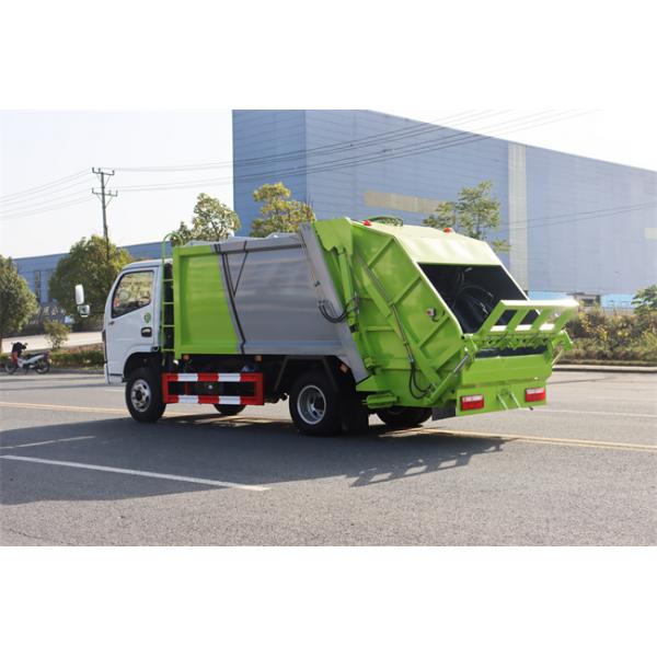 5CBM 4x2 Dongfeng Rubbish Compactor Truck Euro 3 With Back Bucket