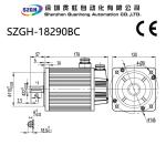 380V Three Phase Variable Frequency Servo Motor for lathe/milling/machine center