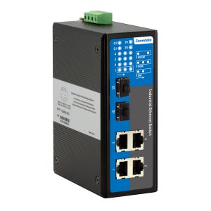 Quality 6-Port Mietal Case Industrial Gigabit Ethernet Switch , 48VDC for sale