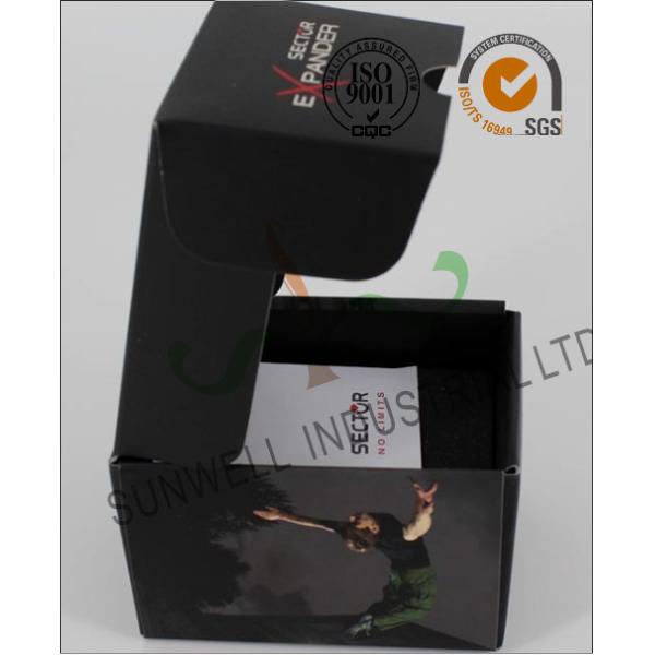 Black Custom Printed Corrugated Packaging Boxes For Elegant Watch / Electronics