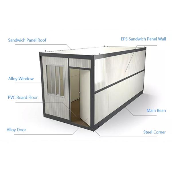 Modern Villa Expandable Prefabricated House with PVC Sliding Window and Aluminum Alloy