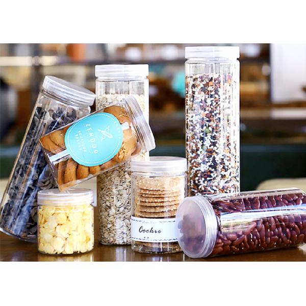 300ml Candy Nut Food Storage Container Hexagonal PET Plastic Jar