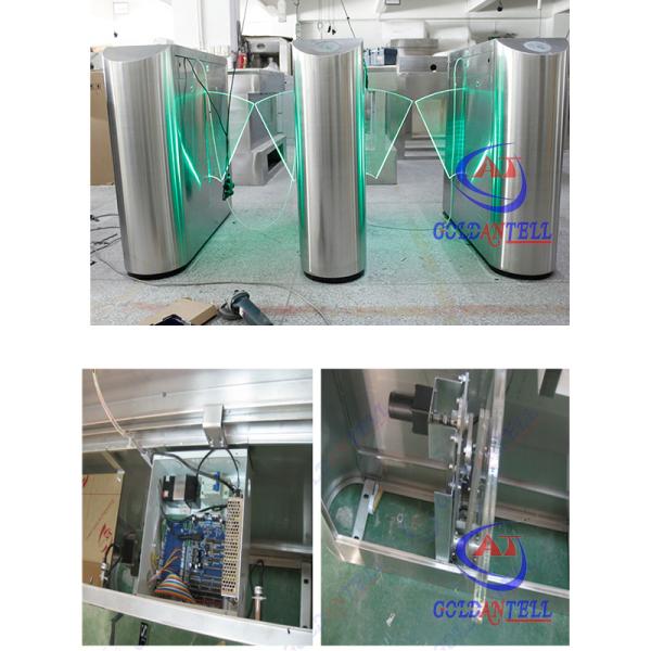 RFID Flap Barrier turnstile security gate with Voice Prompt and alarm function