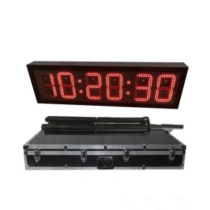 Six Digits City Marathon Race Electronic Clock Wireless With Battery