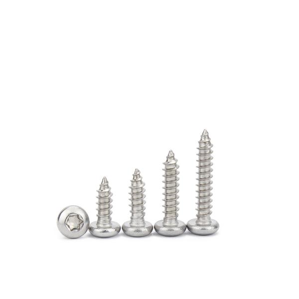 ZINC Metric Stainless Steel 304 M3 M4 M5 M6 Torx Drive Pan Head Self Tapping Screws