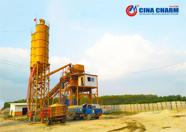 Buy Belt Conveyor Small 60m3/H HZS60 Concrete Mixing Plant at wholesale prices
