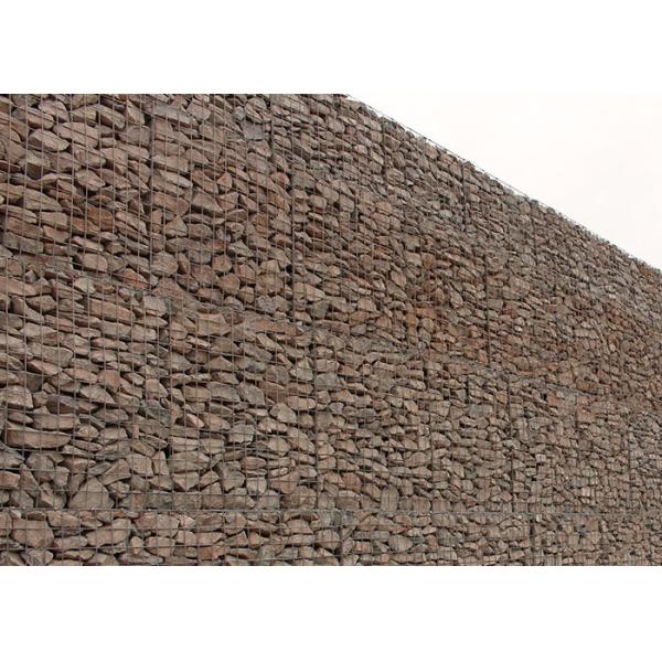Woven or Welded Type Galvanized Gabion Stone Basket For Retaining Wall