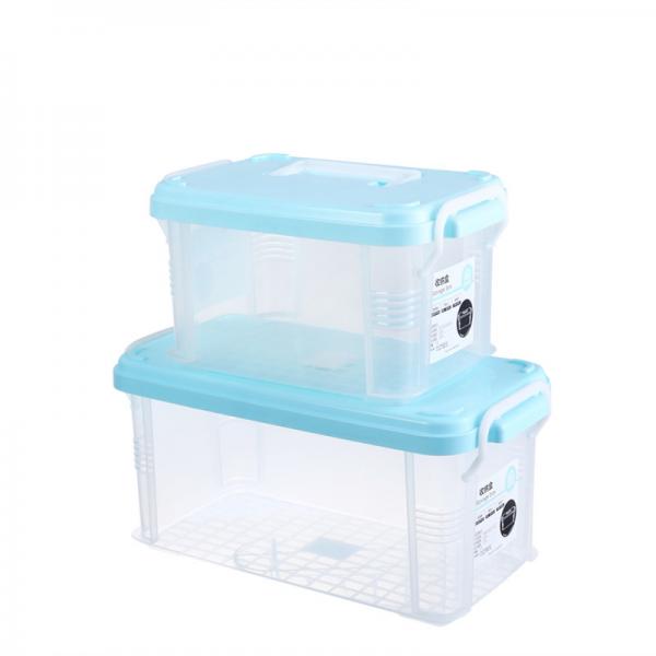Stacking Clear Plastic Stacking Storage Boxes Bins With Lid