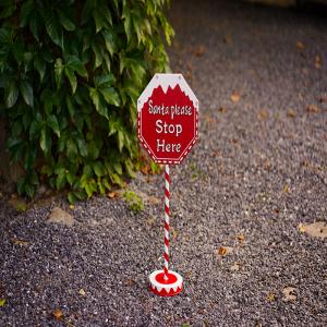 Quality Outdoor Metal Christmas Decoration Handcrafted Christmas Sign Ornaments Standing for sale