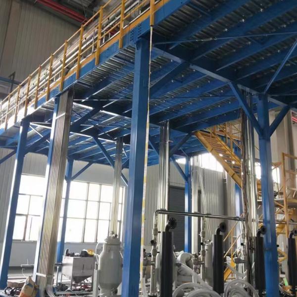 Industrial steel racking system installation