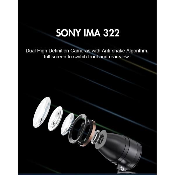 5-Inch Touch Motorcycle GPS Navigator Waterproof and CarPlay/Android Auto Integration