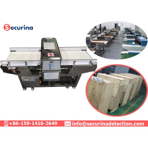 220V 30M/min FDA Food Grade Metal Detectors For Seafood Industry