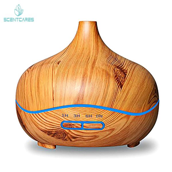 Wood Grain Remote Ultrasonic Aroma Humidifier