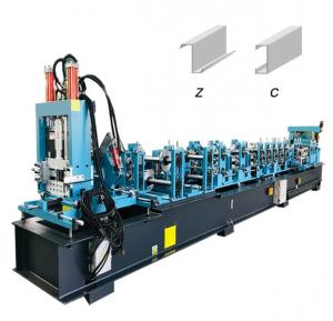 Quality Automated CZ Purlin Roll Forming Machine Stud And Track Cold Roll Former  5.5kw for sale