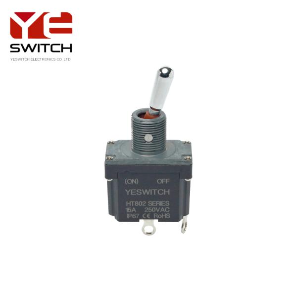 IP68 Rating Industrial Toggle Switch With Metal Handle With Solder Terminal