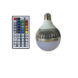 China 12*1W E27 RGB led bulb light with remot control on sale