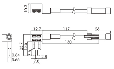 Micro2 Micro II ATA Add A Circuit 32V 15A In-line Car Truck Mini Auto Fuse Holder UL1015 16AWG Red With Fuse Adapter