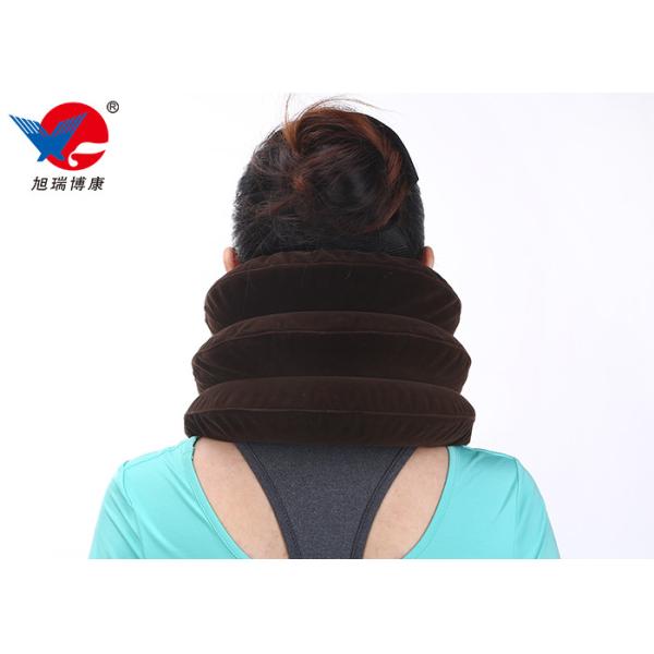 Instant Pain Relief Cervical Neck Traction Device Air Inflation Conform To Body Mechanics