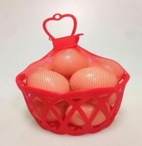 China Plastic Egg Packaging Mesh Sleeve Plastic Tube Netting Red Color Large Load Capacity on sale
