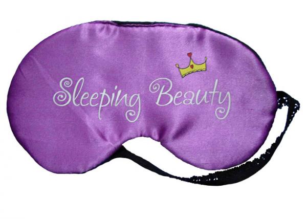 Buy Comfortable Sleeping Blindfold Eye Mask With Lace Elastic For Home / Office at wholesale prices