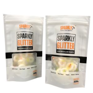 Quality Custom Print Logo Plastic Ziplock Bag Stand Up Pouch With Zipper Pigment Paint Packaging Bags for sale