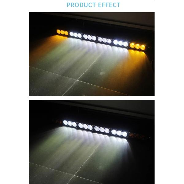 Single Row Strobe Truck Offroad IP67 Curved LED Light Bar