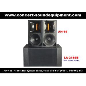 Buy cheap 600W Concert Sound Equipment , 1.4" + 15" Full Range Speaker For Show , from wholesalers