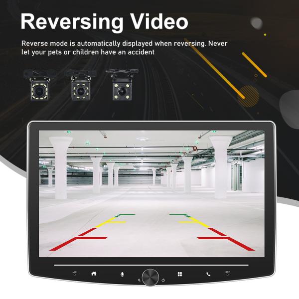 10inch Touch Screen FM Bluetooth Carplay Android Audio/Backup Camera Car Stereo Radio with USB Connection