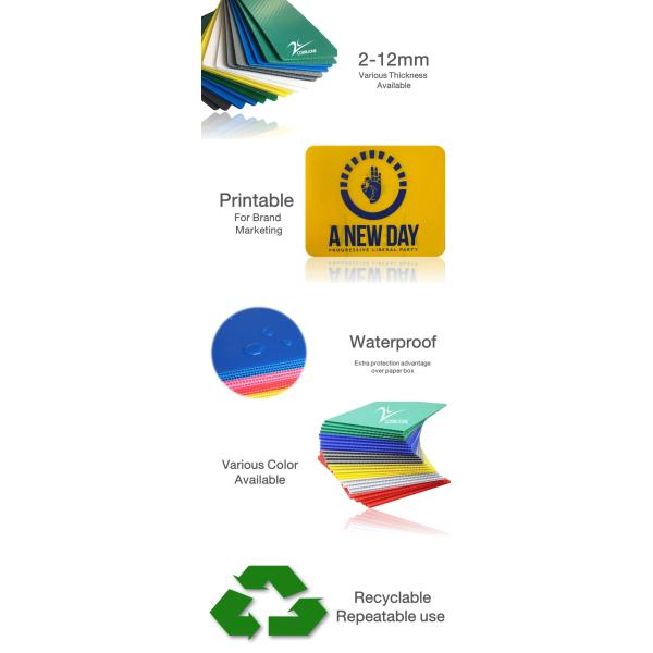 PP 3mm Corflute Sheet Correx Corrugated Plastic Floor Protection Sheets