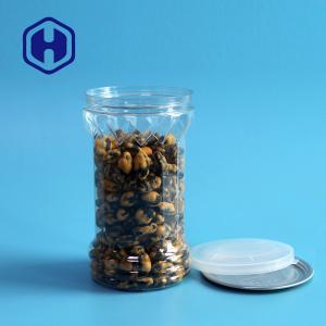 China 300# 420ml Food Safe Beans Clear Plastic Cans With Aluminum Easy Open End on sale