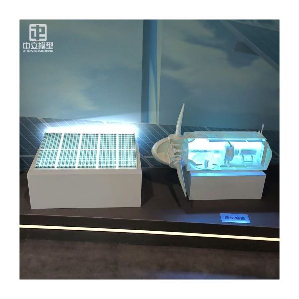 New Energy Comprehensive Display Model Wind Power Photovoltaic Nuclear Power Generation Architectural Scale Model Educational Exhibition Diorama