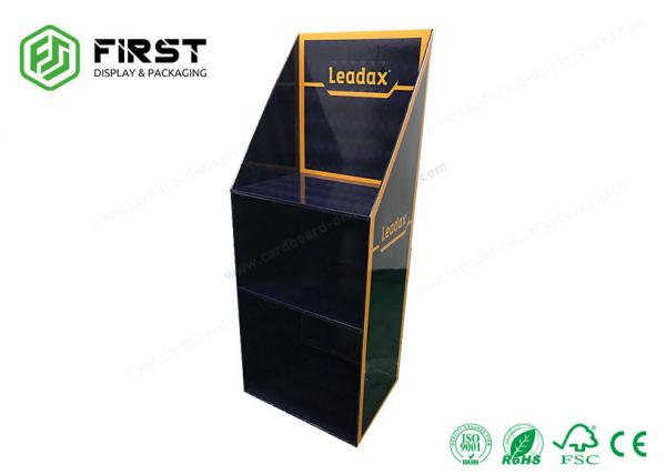 Buy Custom Made 3 Layer B Flute Corrugated Cardboard Floor Display With CMYK Printing at wholesale prices