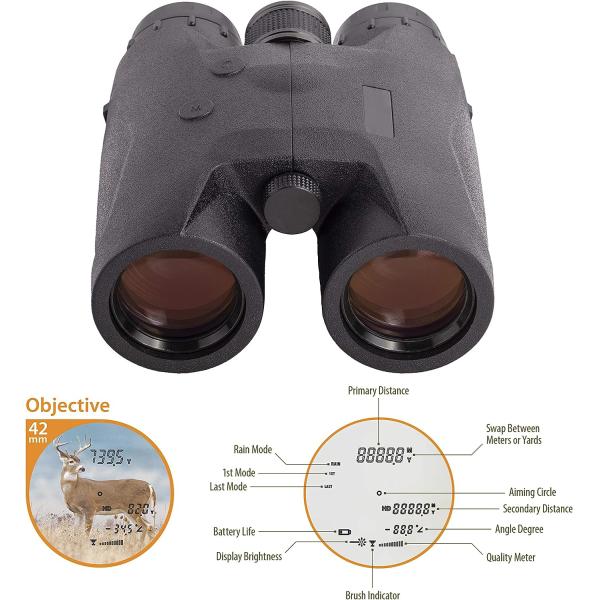 8x42 5-1800m Binocular Laser Rangefinder Telescope For Hunting Range Finder
