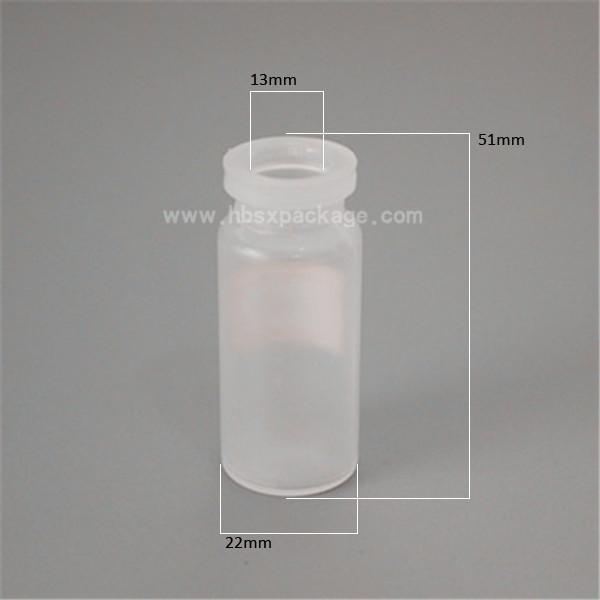Buy 10ml 20ml PE vaccine plastic bottle with rubber stopper and flip off cap at wholesale prices