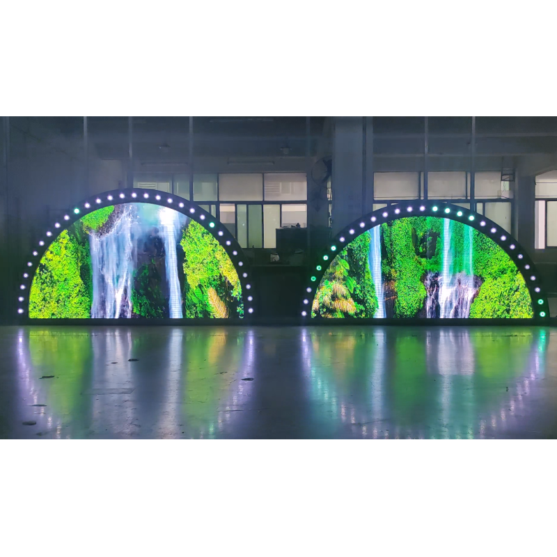 2m Diameter Circular Led Display Screen Side Round Led Display for Outdoor Advertising