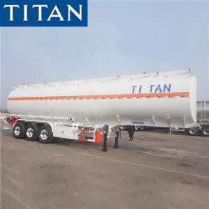 China Tri Axle 40000 Liters Petrol Tanker Trailer Fuel Tank Price on sale