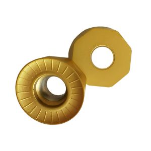 Quality Yellow Round Carbide Inserts Milling Cutting Insert RCGT10T3MO-LH for sale