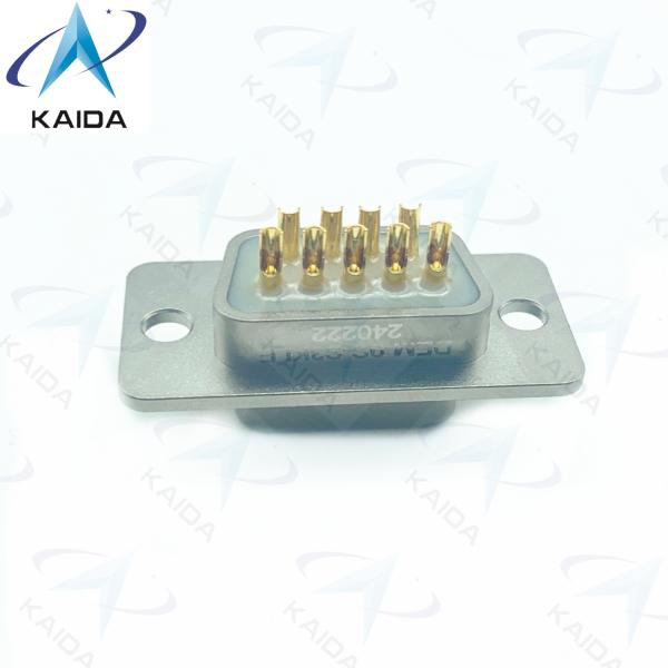 500V MIL-DTL-83513 Aluminium Micro D Receptacle Connector 500 Mating Cycles Copper Alloy Contacts.DEM-9S-S3KLE