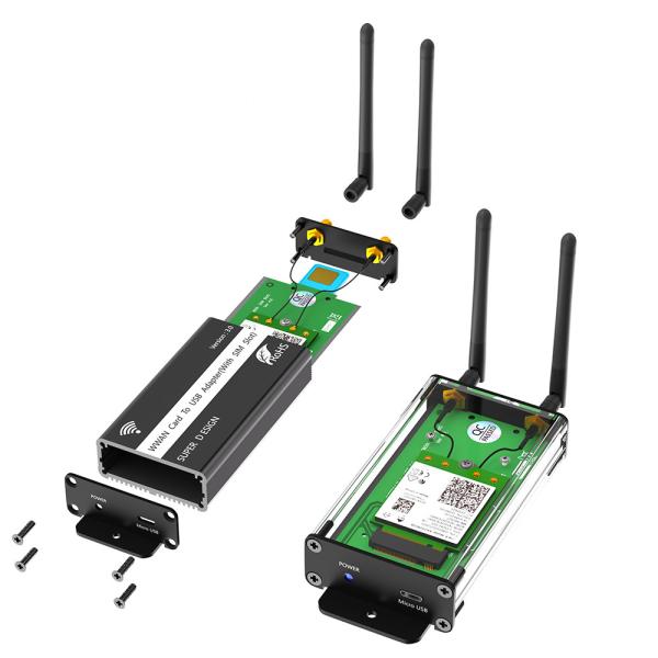 NGFF(M.2) B-key Module To USB Adapter With SIM Card Slot For WWAN/LTE/4G Module Wireless Network Card Adapter