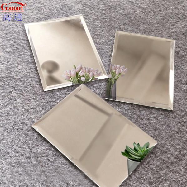 80Cm Round Frameless Bathroom Two-Way Square Adhesive Wall Mirror For Modern Home Decor