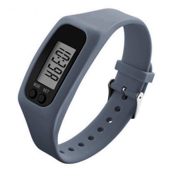 PDM100 27g LED Display ABS Silicone Wristband Pedometer For Walking