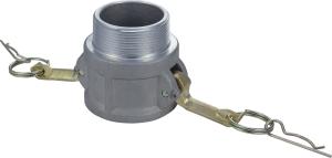 Quality Aluminum cam groove coupling type B with Stainless or brass handle in BSP or NPT thread for sale