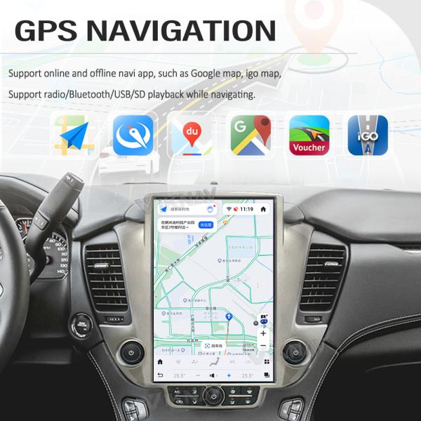 14.4 inch Android 11 Car Radio For 2014-2020 Chevroler Suburban Tahoe GMC Yukon Carplay GPS Navigation Multimedia Player