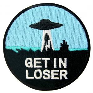 Quality Get In Loser Embroidered Patches For Clothing Merrow Border Stick - On Style for sale