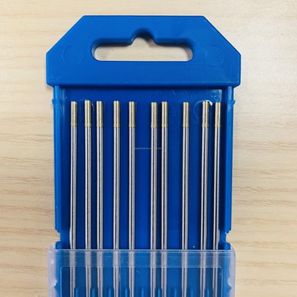 1/8'' 3/32'' 2% Lanthanated Gold WL15 Tungsten Electrode for STIG Welding 10-Pack